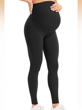 NEW Maternity leggings - over belly with adjustable top